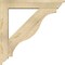 Ekena Millwork Funston Traditional Rough Sawn Bracket w/ Offset Brace, Douglas Fir, 6"W x 32"D x 32"H BKT0604X32X32FST01RDF - alternate 3